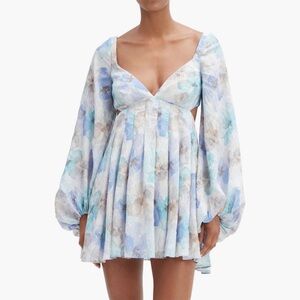 Bardot Jovie long sleeve babydoll mini dress! Size 8 NWT